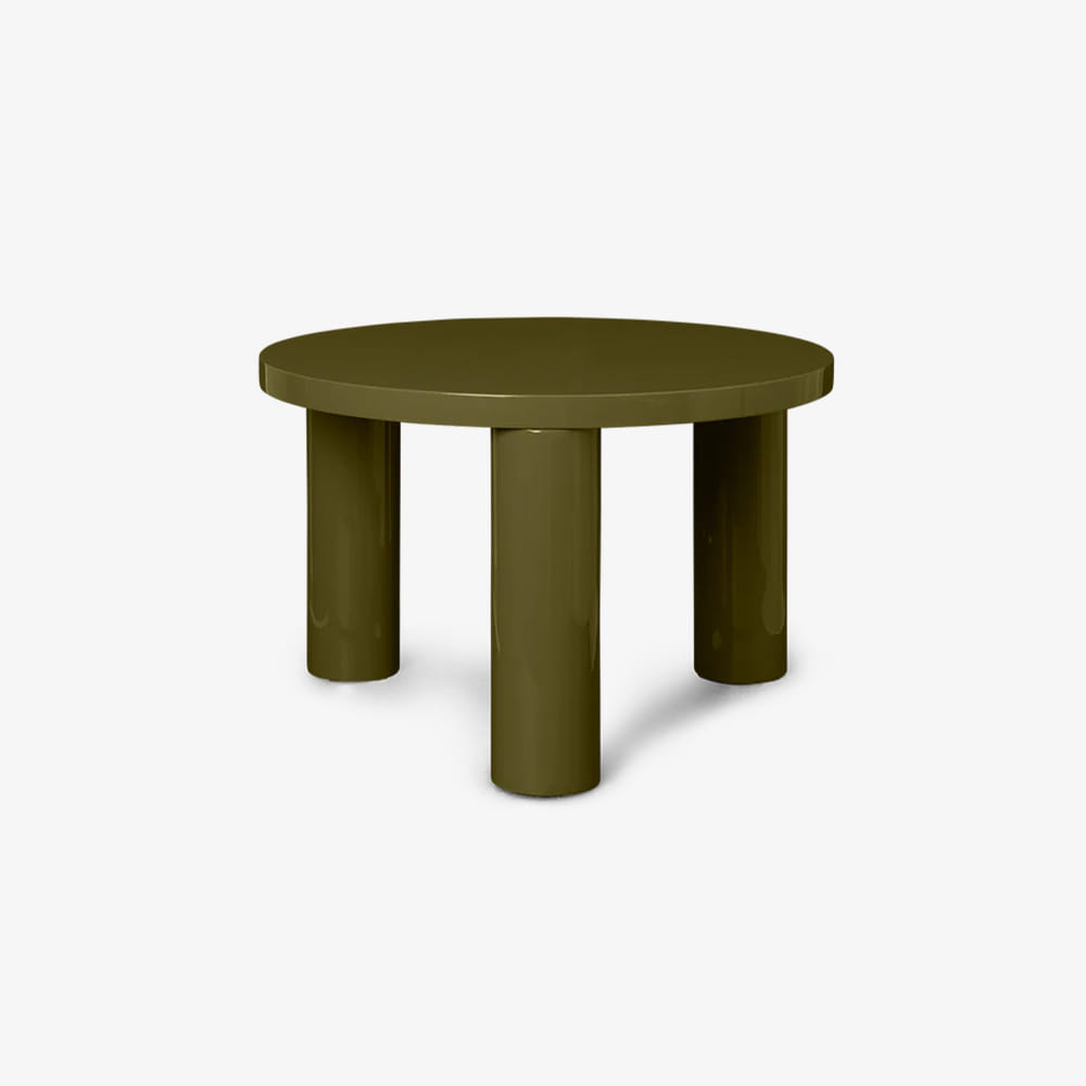 POST COFFEE TABLE SMALL OLIVE