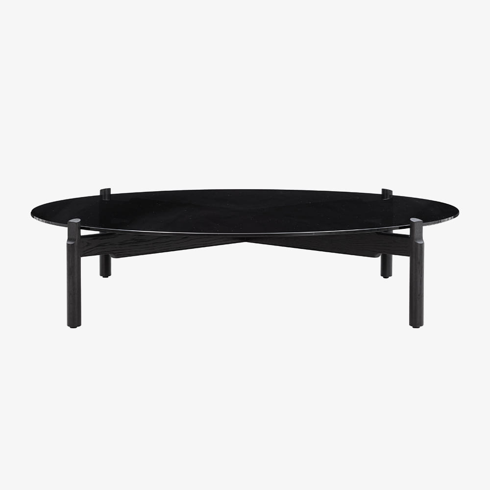 NOTCH COFFEE TABLE ROUND EXTRA LARGE BLACK