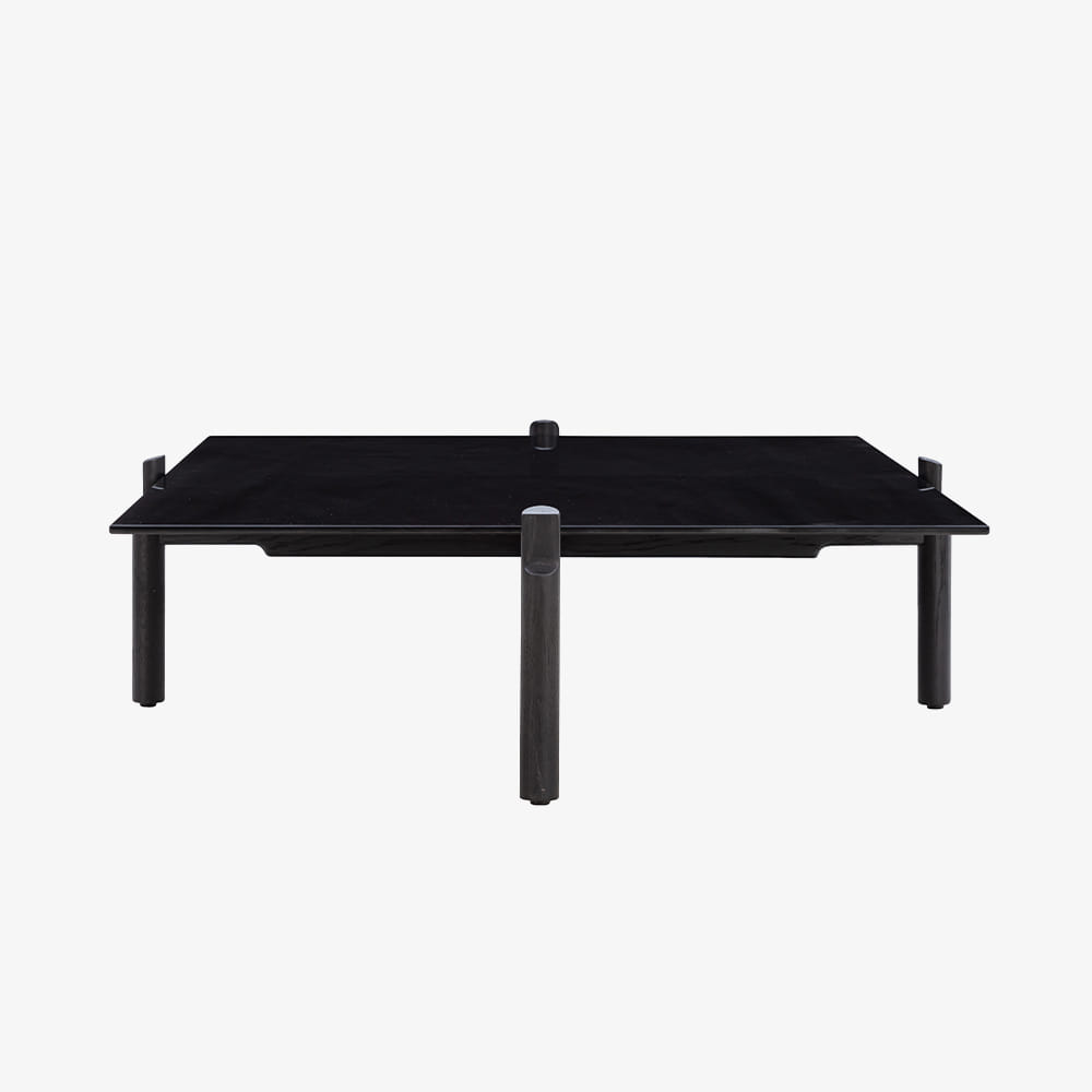 NOTCH COFFEE TABLE SQUARE LARGE BLACK