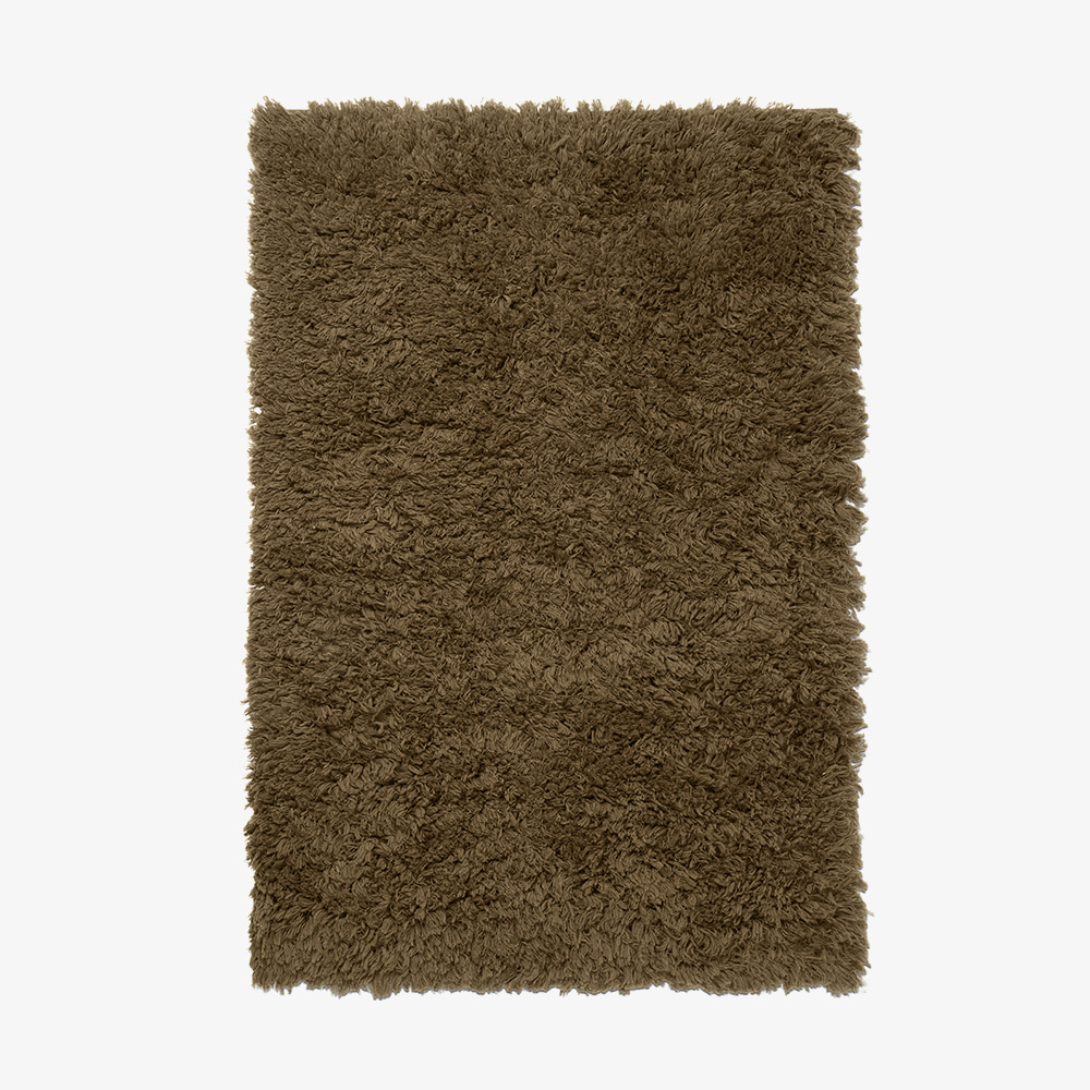 MEADOW HIGH PILE RUG SMALL TAPENADE