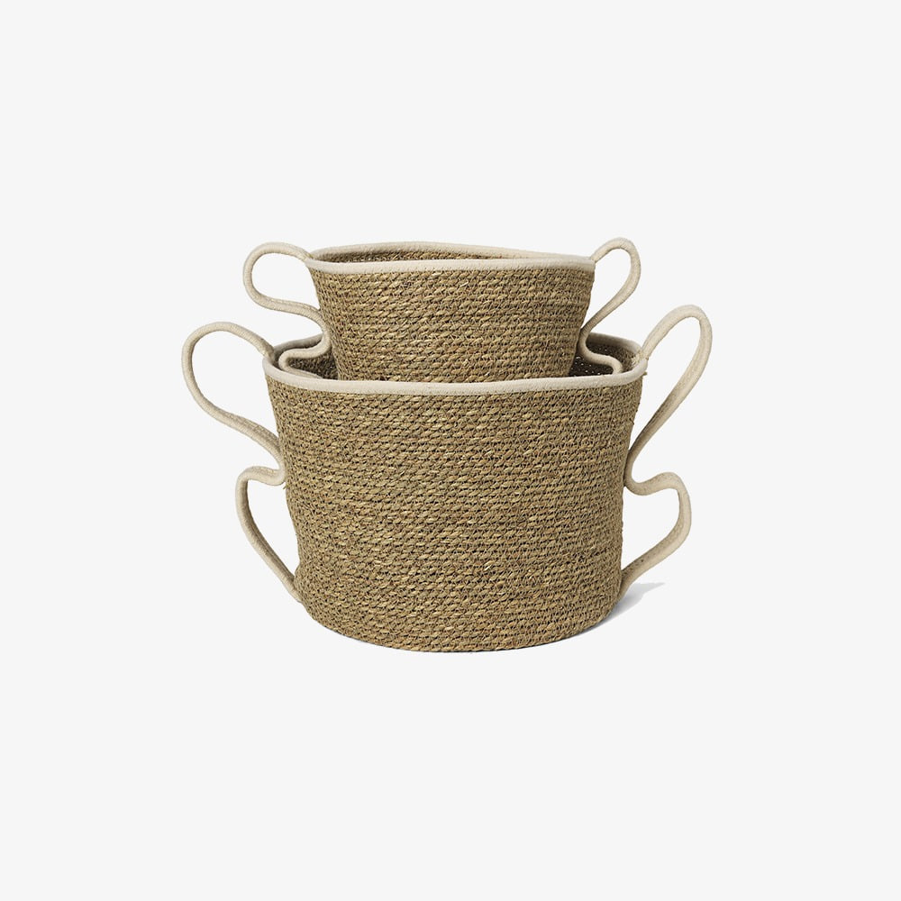 VERSO BASKETS (SET OF 2) OFF WHITE SMALL